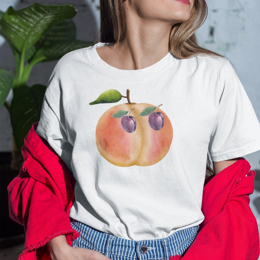 Check Out My Peaches Funny Women's Shirt