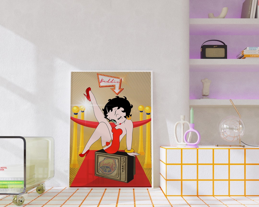 Betty Boop Printable Poster Retro Betty Boop Print Baddie - Etsy