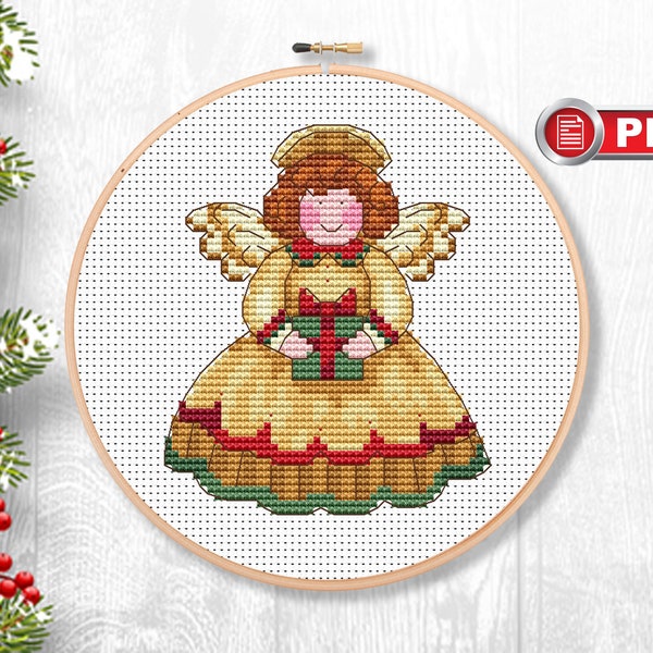 Christmas Angel Cross Stitch Patterns, Merry Christmas Cross Stitch Patterns, Christmas Patterns, Christmas xStitch, Home Decor #mch.006