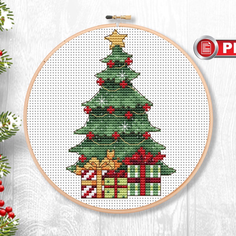 Tree Cross Stitch - Etsy