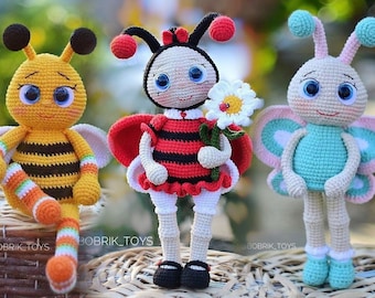 Pattern: Bundle insect, Pattern bee, Pattern butterfly, Pattern ladybug, English only, PDF file.