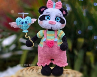 PADRÃO Tutorial em PDF do padrão de crochê amigurumi do urso panda