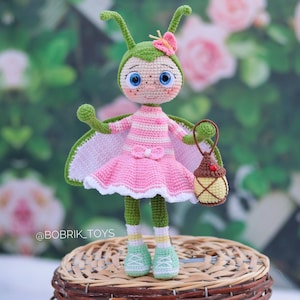 PATRON : luciole modèle luciole au crochet modèle éclair amigurumi insectes au crochet modèle PDF au crochet anglais image 1