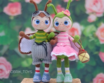 Padrão de crochê para vaga-lume e besouro: Brinquedo Amigurumi (Padrão em PDF)