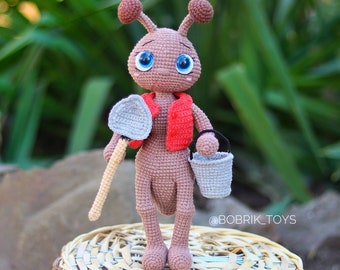 Padrão de formiga de crochê: Gans Amigurumi com colete e acessórios (padrão em PDF)