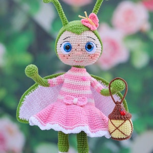 PATRON : luciole modèle luciole au crochet modèle éclair amigurumi insectes au crochet modèle PDF au crochet anglais image 3