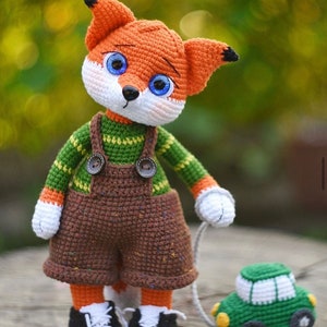 Crochet Fox PATTERN Amigurumi Fox pattern pdf tutorial English pattern fox image 4