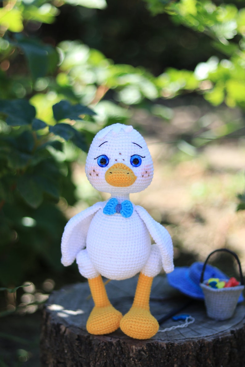 Goose crochet pattern, amigurumi goose, amigurumi bird crochet toy pattern, PDF tutorial, English pattern image 4