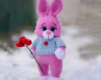 BUNNY CROCHET PATTERN,Crochet bunny tutorial, Amigurumi bunny diy, English Crochet bunny,pdf pattern