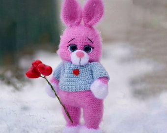 Padrão de coelho de crochê, coelho amigurumi faça você mesmo (padrão em PDF)