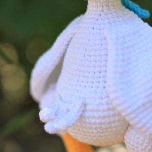 Goose crochet pattern, amigurumi goose, amigurumi bird crochet toy pattern, PDF tutorial, English pattern image 5