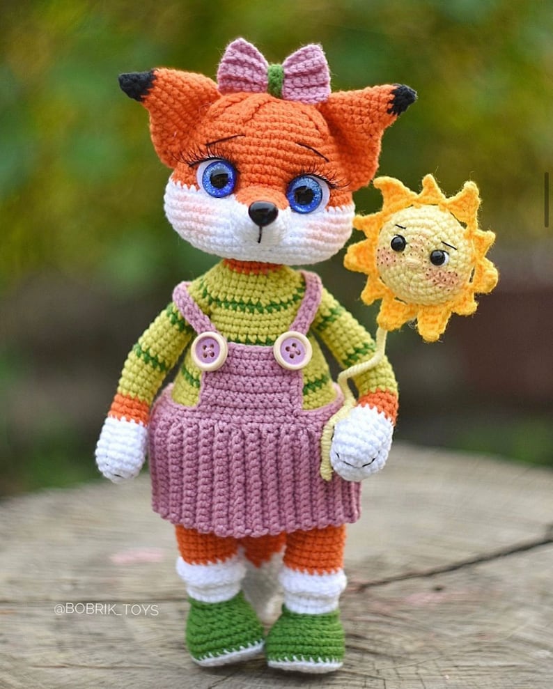 Crochet Fox PATTERN Amigurumi Fox pattern pdf tutorial English pattern fox image 3