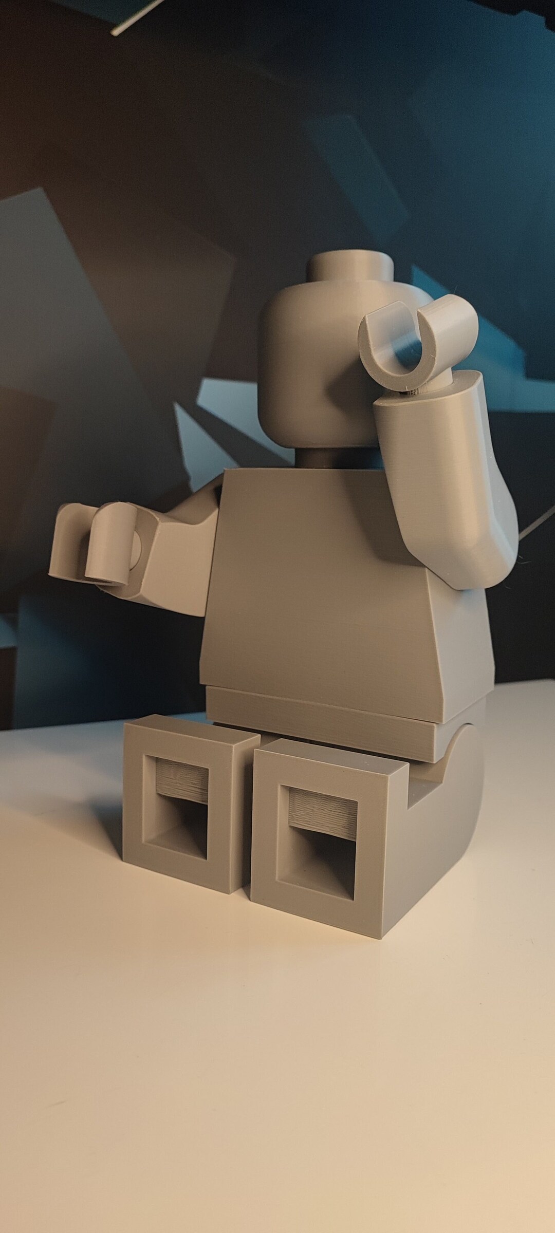 Construction Figure in 3D Printing Gray 30 Cm - Etsy