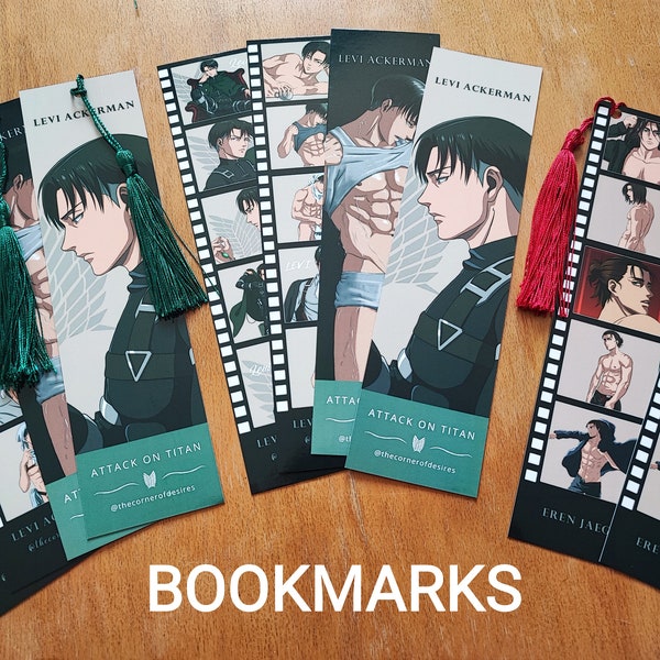 Anime Bookmark Manga Bookmarks filmstrip Marcapáginas A.O.T