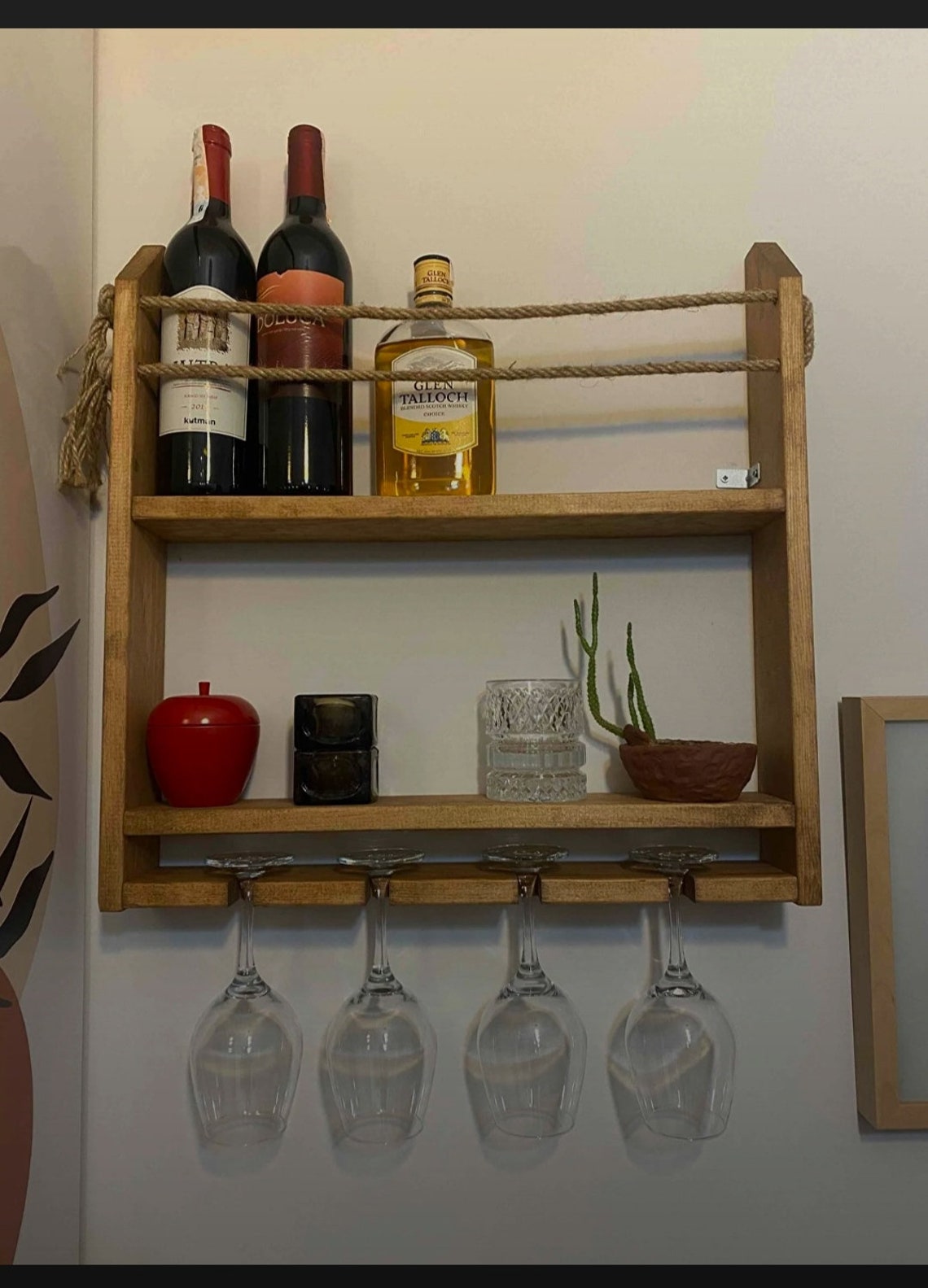 Rustic Wooden Wine Rack Wooden Wine Stand Quad Wine Stand Etsy