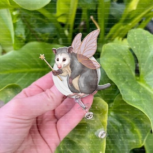 Fairy Opossum Badge Reel, Funny Possum Gift, Animal Lover Gift, Opossum Badge Reel, Animal Gift, Medical Student Gift, Nurse Gift