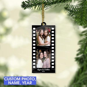 Personalized Besties Photo Gifts, Friendship Gift Photo Ornament, Bestie Ornament, Friendship Ornament, Custom Sister BFF Friend Ornament