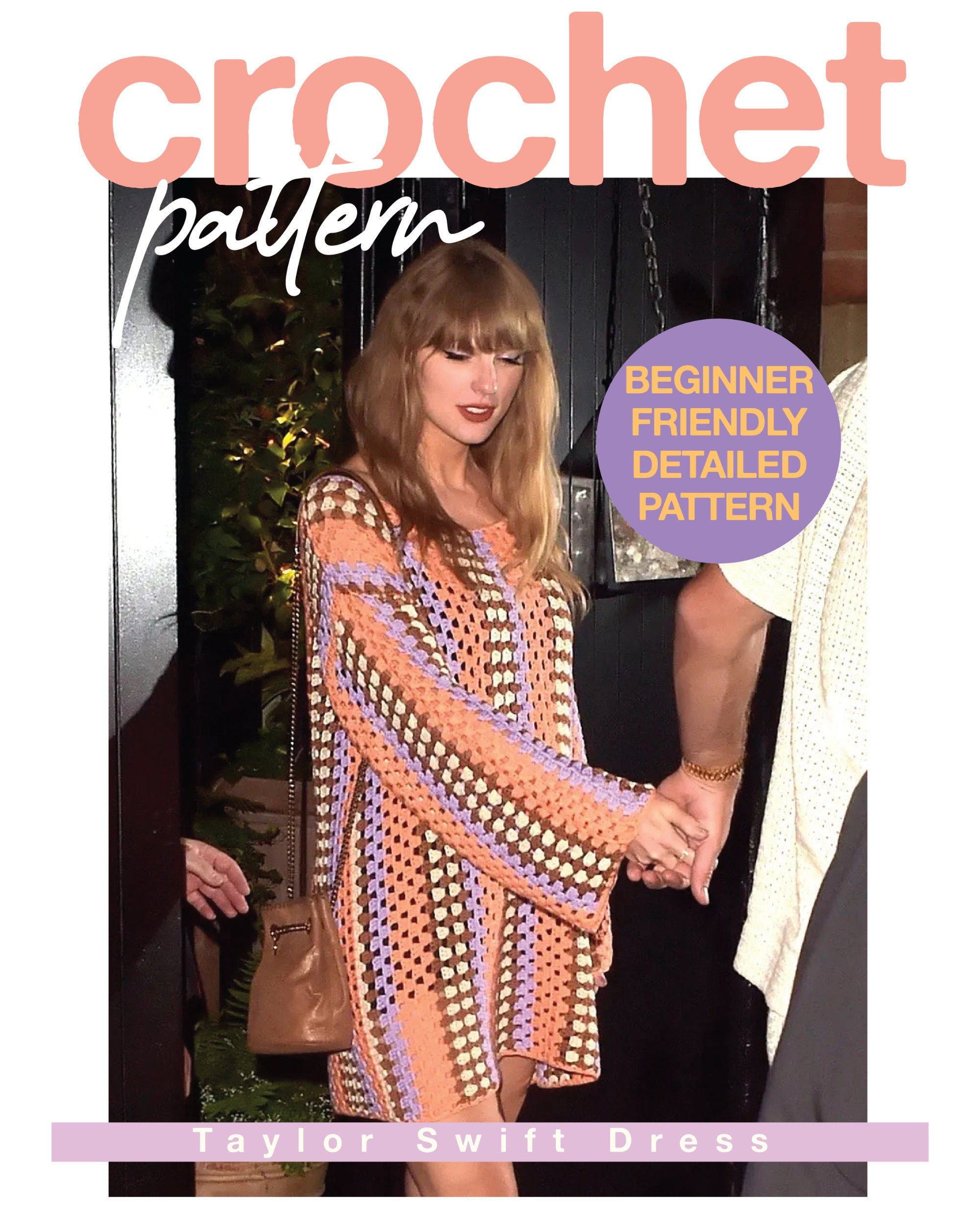 Taylor Swift Inspired Crochet Dress Pattern: Easy Color Changes, XS-XXXL  (PDF Pattern) - Etsy
