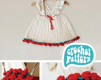 Secret Rose Bouquet Crochet Skirt Pattern: Baby & Kids (PDF Pattern)