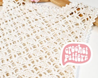 Crochet Cardigan Pattern: Baby & Kids Zen Shell Vest (PDF Pattern)