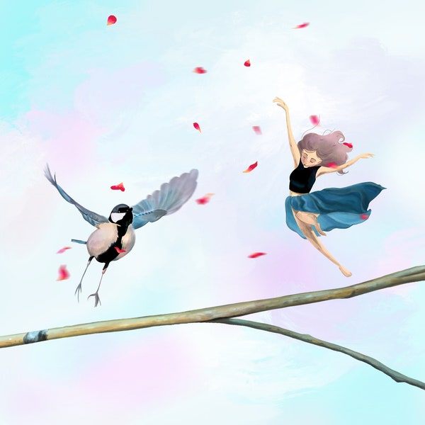 Illustration « Saut des anges »