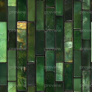 Dollhouse 1:12 Scale Ceramic Tiles x 8 A4 Printable Sheets - Navy Blue, Forest Green, Rustic Floor and Wall Patterns, Seamless Tile Design
