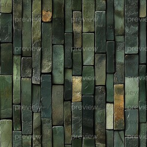 Dollhouse 1:12 Scale Ceramic Tiles x 8 A4 Printable Sheets - Navy Blue, Forest Green, Rustic Floor and Wall Patterns, Seamless Tile Design