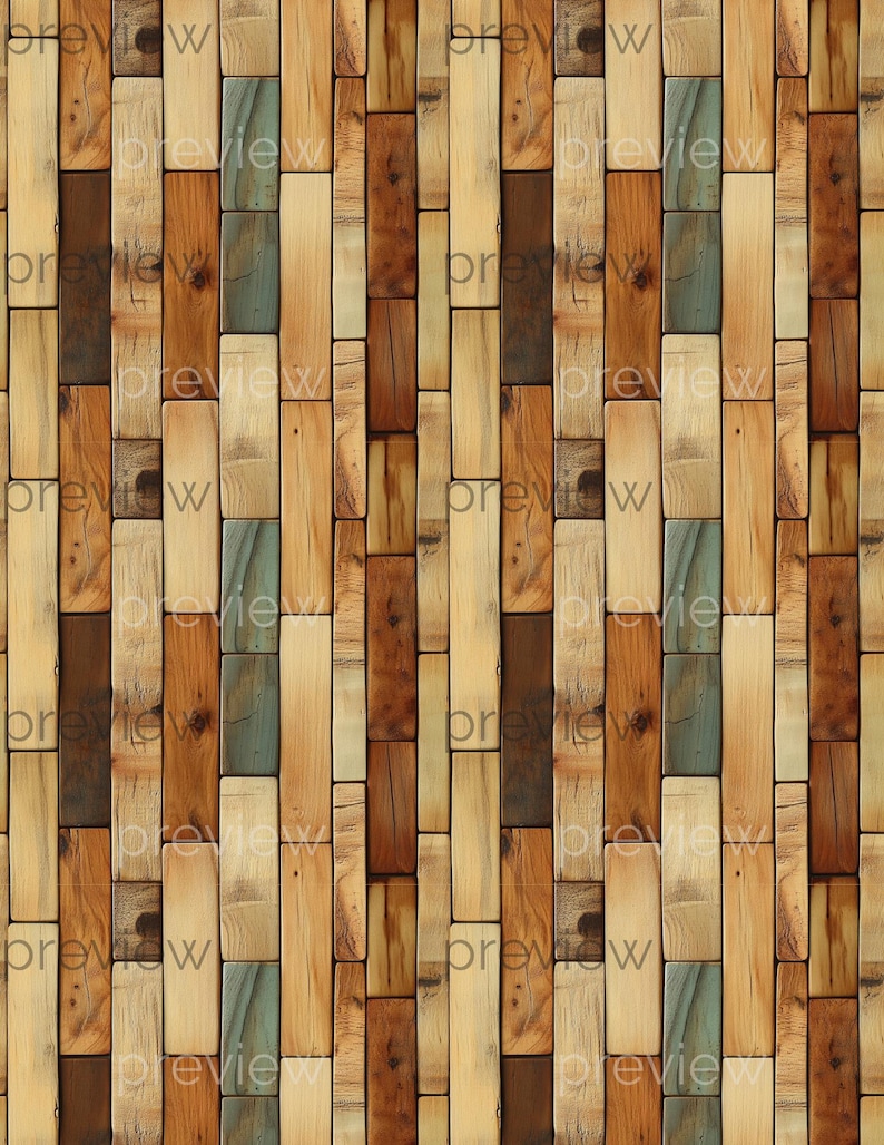 Dollhouse Miniature Wood Flooring Printable, 1:12 Scale Rustic Barnwood ...