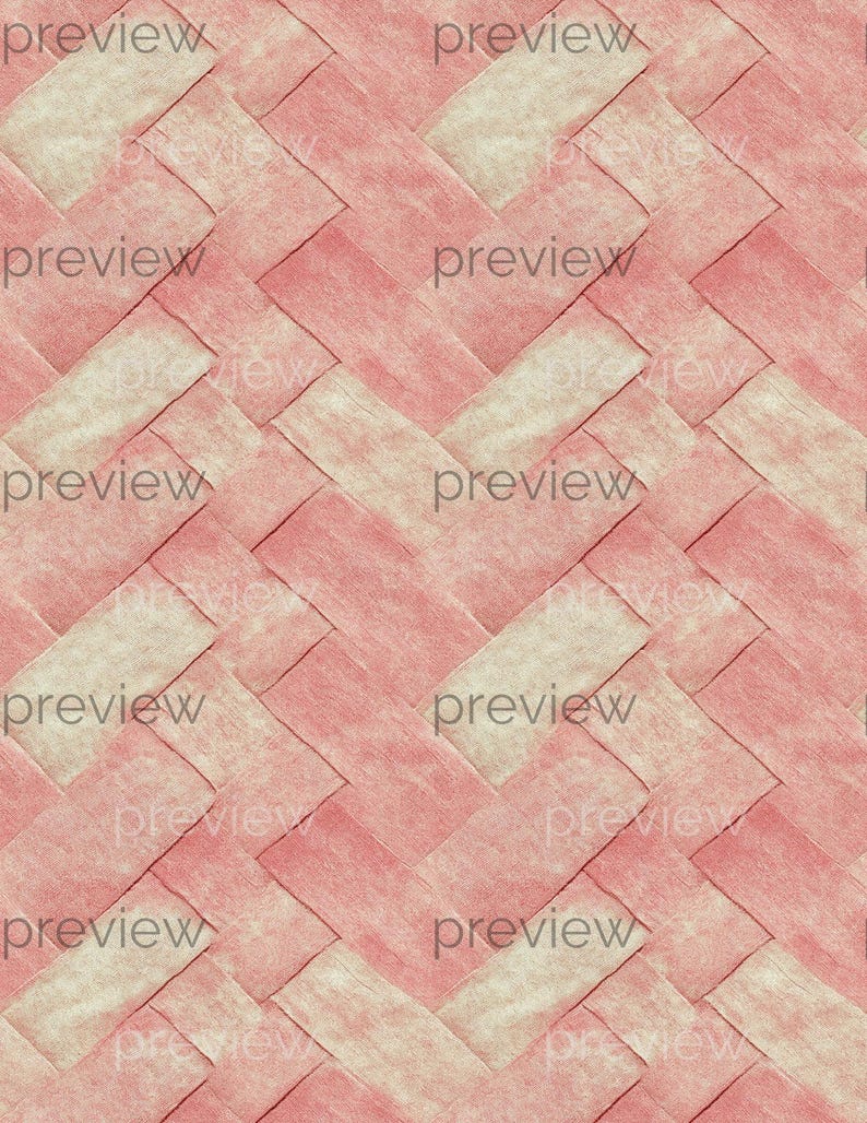 Dollhouse 1:12 Scale Herringbone Floor and Wall Tiles x 8 A4 Printable Sheets - Blue, Pale Pink, Seamless Tiled Minimalist Design