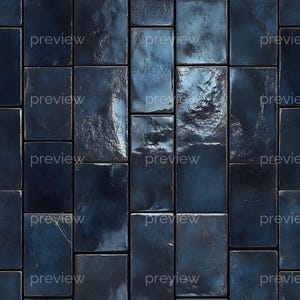 Dollhouse 1:12 Scale Ceramic Tiles x 8 A4 Printable Sheets - Navy Blue, Forest Green, Rustic Floor and Wall Patterns, Seamless Tile Design