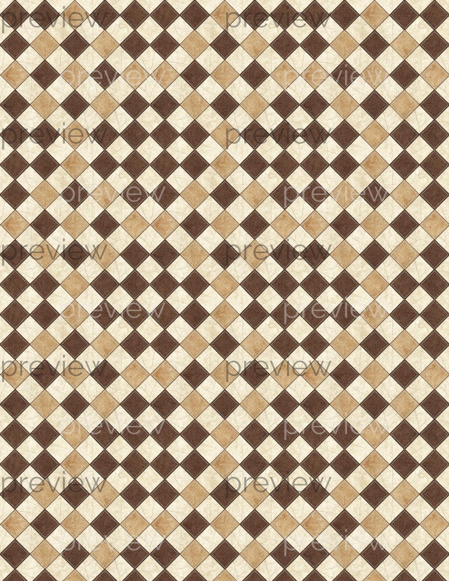 Diamond Checkerboard Dollhouse Tiles, Vintage Mini Patterns (PDF ...