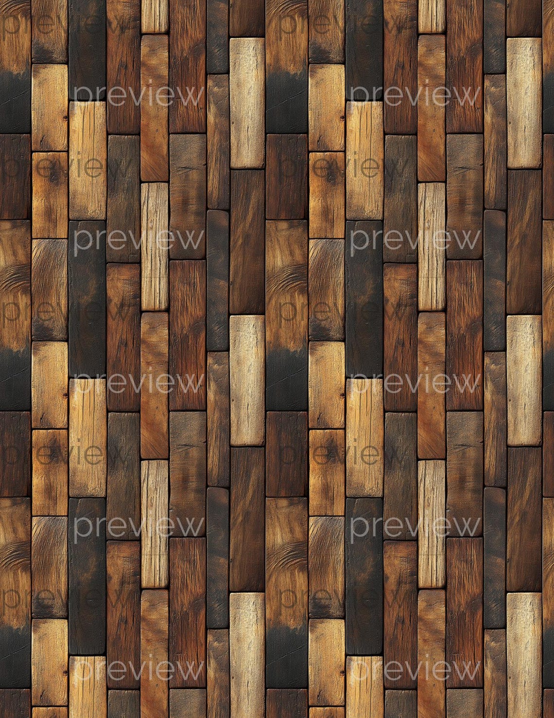 Dollhouse Miniature Wood Flooring Printable, 112 Scale Rustic Barnwood