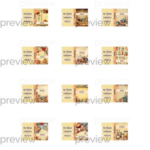 12 Miniature Cookery Book Covers, 1/12 Scale Dollhouse (PDF) - Etsy