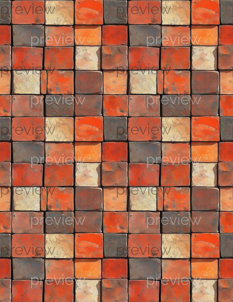 thumbnail image 2 of Melody Jane Dollhouse Terracotta Effect Small Tiles Card 2 of 10