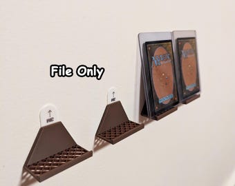 Półki do ekspozycji kart, uchwyt ścienny do kart kolekcjonerskich (plik STL i 3MF)