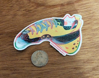 Climbing Cat Sticker