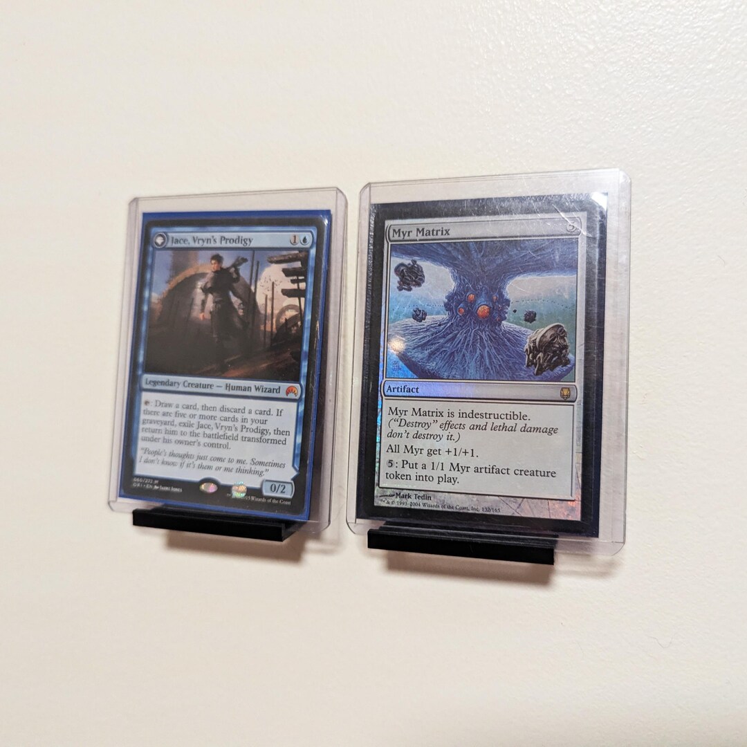 Card Display Railing Card Display Shelves, Set of 10, Trading Card Wall Mount - Etsy