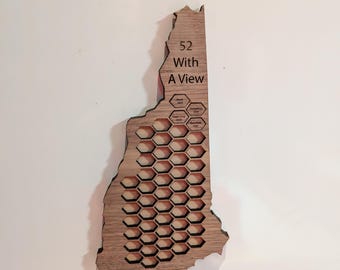 NH 52 with a View Tracker Magnet: Hiking Challenge Progress Display