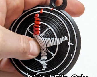 Kompas STL Fidget / Brelok / Układanka do druku 3D