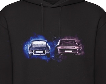 NEW Porsche 911 New VS Old - Graphic Car Hoodie Generation Comparison