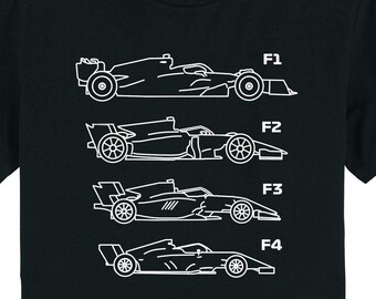 Road to F1 T-Shirt - Lineart Formula One Car Shirt