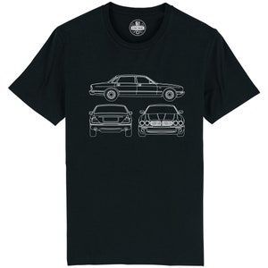 Jaguar XJ T-shirt Lineart Classic Car Shirt - Etsy