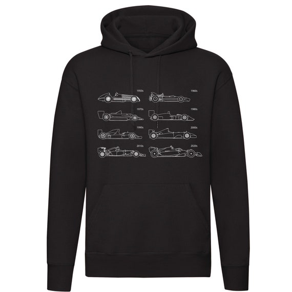 Evolution of the F1 Car Hoodie - Lineart Car Sweatshirt Hoody Formula 1 gift