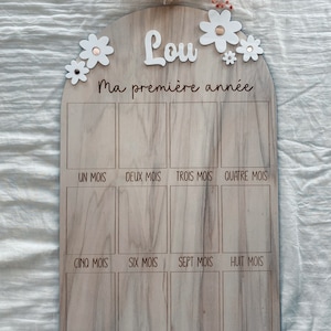 My first year daisy photo panel, birthday decoration, first birthday