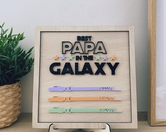 Cadre Star Wars, fête des pères, best papa, cadeau de la fête des pères, cadeau papa, fête des mères, cadeau maman