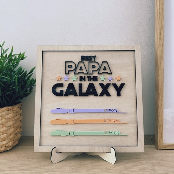 Cadre Star Wars, fête des pères, best papa, cadeau de la fête des pères, cadeau papa