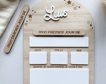 Back to school sign, star, reusable, personalized, wood, back to school, my first day of school, my first day