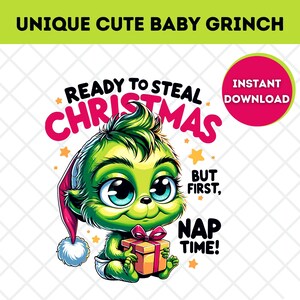 Cute Baby Grinch Png Etsy Canada