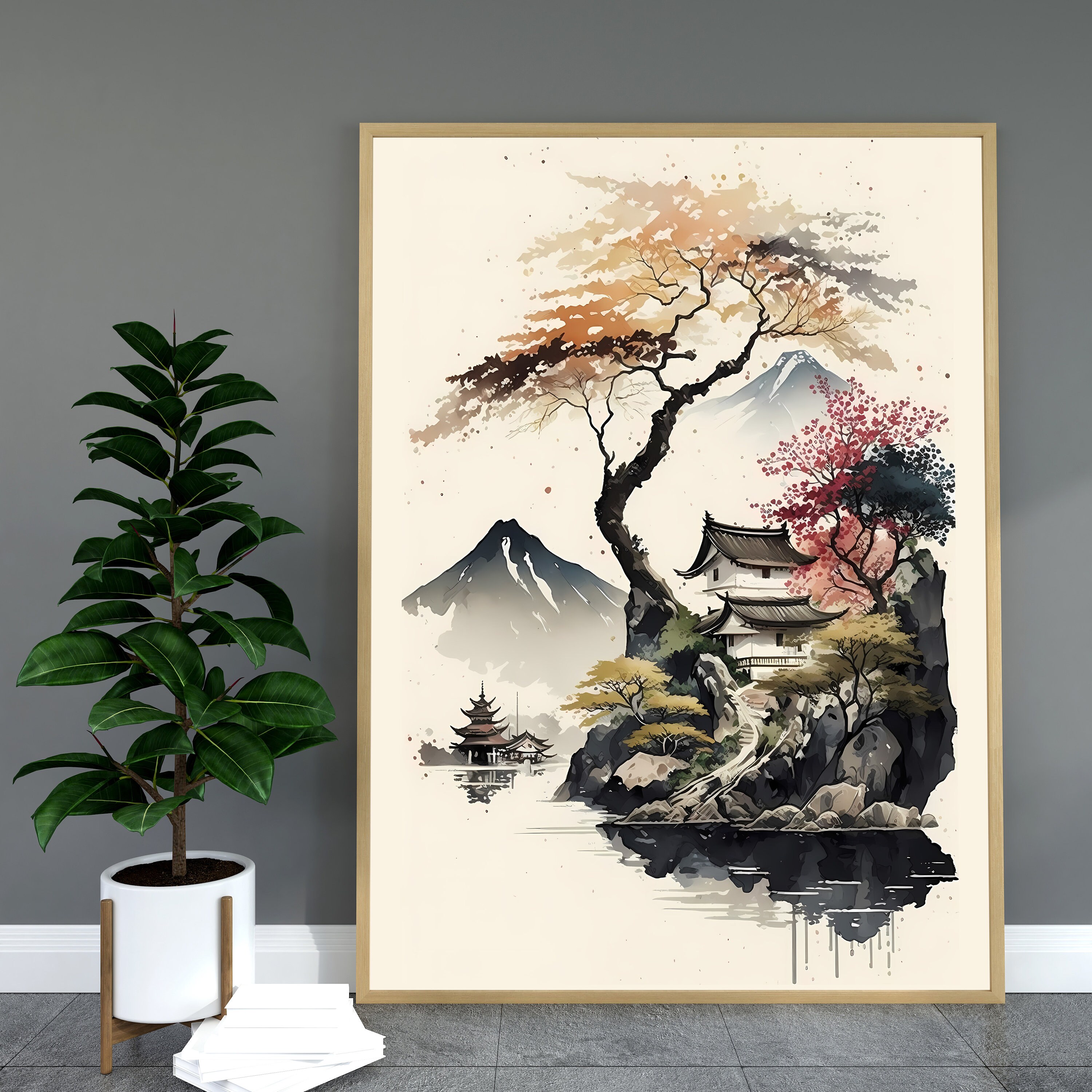Japanese Painting 2 Japanese Art Printable Wall Art AI Etsy