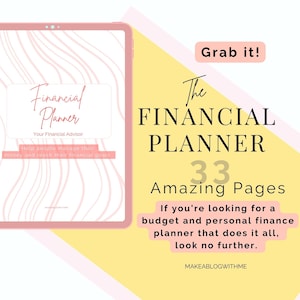 Finance Planner BUNDLE! Budget Planner Templates, Financial Savings Tracker Printable Binder, Monthly Debt, Bill, Spending, Expenses Tracker